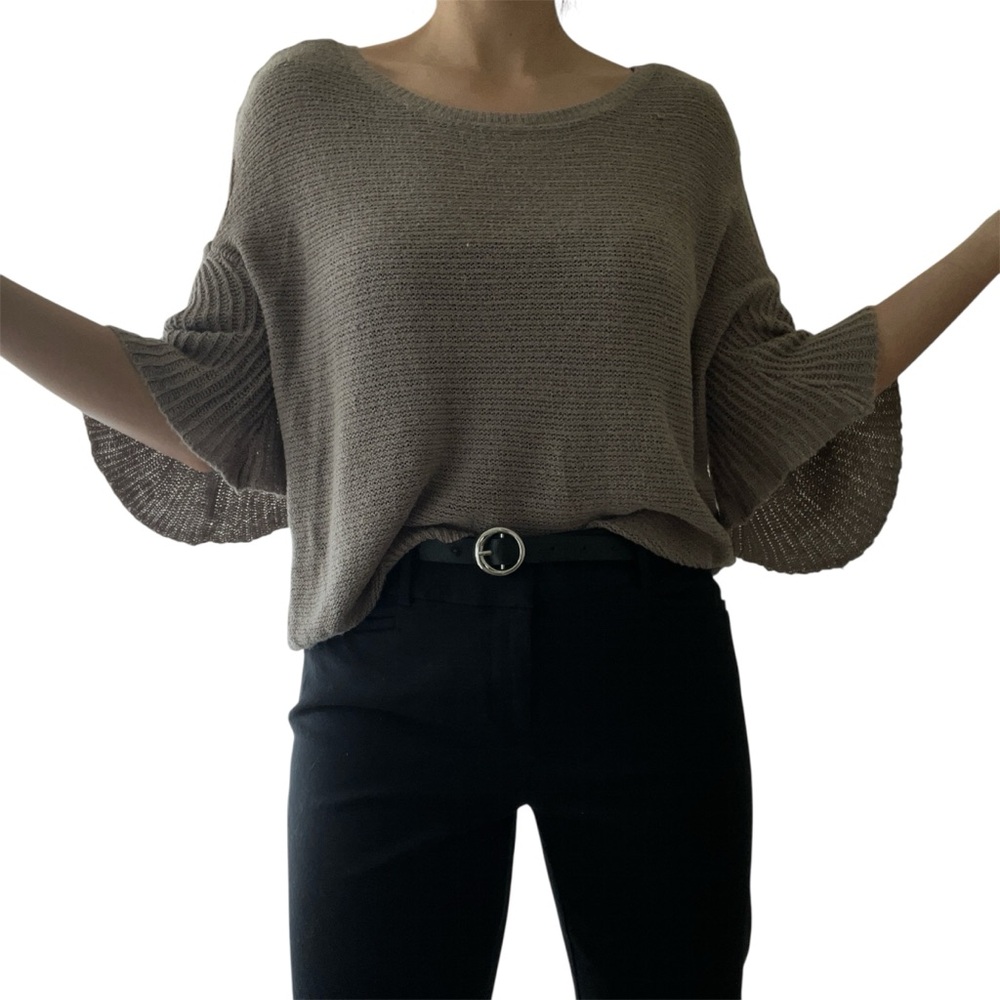 Cold-Shoulder Bell Sleeve Top